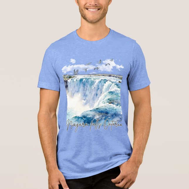 niagara falls ontario canada Tri-Blend shirt (Front)