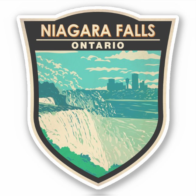 Niagara Falls Ontario Travel Art Vintage (Front)