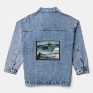 Niagara Falls Poster Denim Jacket