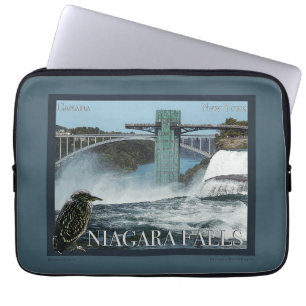 Niagara Falls Poster Laptop Sleeve