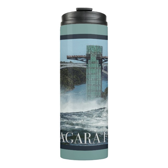 Niagara Falls Poster Thermal Tumbler (Front)