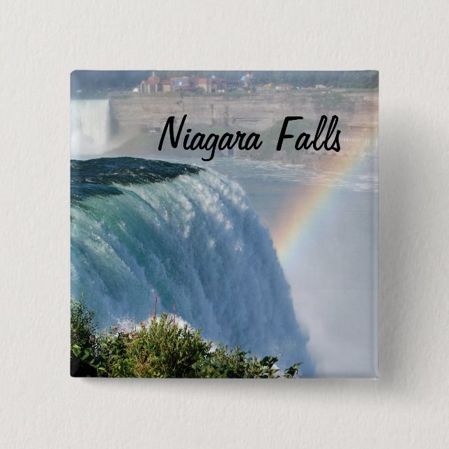 Niagara Falls Rainbow Button (Front)