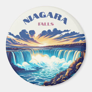 "Niagara Falls - Retro 90's Splash Fridge Magnet