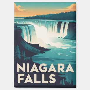 Niagara Falls - Retro Fridge Magnet