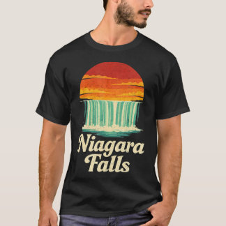 Niagara Falls Retro Sunset T-Shirt