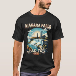 Niagara Falls Road Trip 2024 Family Trip Summer Va T-Shirt