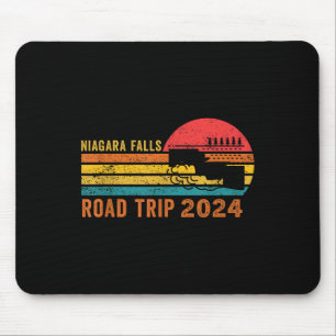 Niagara Falls Road Trip 2024 Summer Vacation Retro Mouse Pad