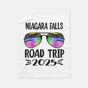 Niagara Falls Road Trip 2025 Family Trip Vacation  Fleece Blanket