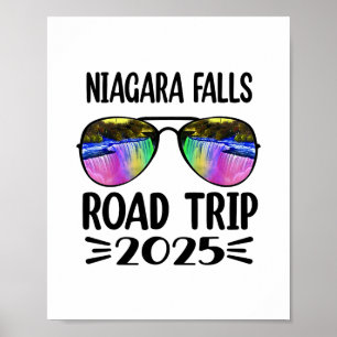 Niagara Falls Road Trip 2025 Family Trip Vacation Poster