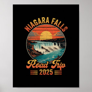 Niagara Falls Road Trip 2025 Summer Vacation Famil Poster