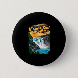 Niagara Falls Road Trip 2025 Summer Vacation Souve 6 Cm Round Badge