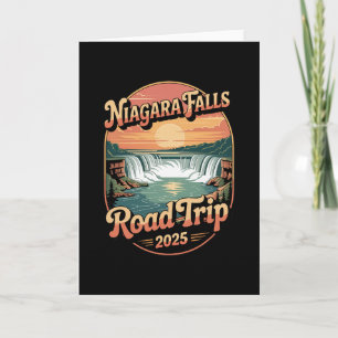 Niagara Falls Road Trip 2025 Summer Vacation Souve Card