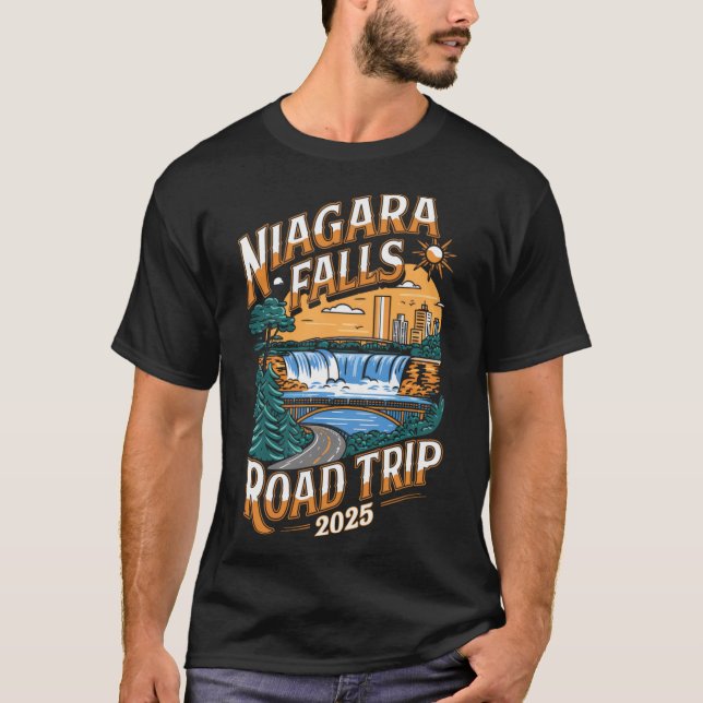 Niagara Falls Road Trip 2025 - Summer Vacation  T-Shirt (Front)