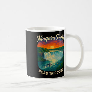 Niagara Falls Road Trip 2025 Vintage Sunset Waterf Coffee Mug