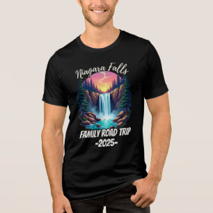 Niagara Falls Road Trip Family Vacation Trip Men Tri-Blend Shirt