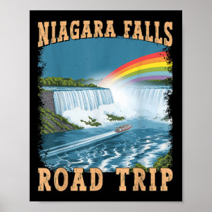 Niagara Falls Road Trip Souvenir Summer Vacation N Poster