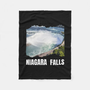 Niagara Falls Road Trip Summer Family Adventure Fu Fleece Blanket