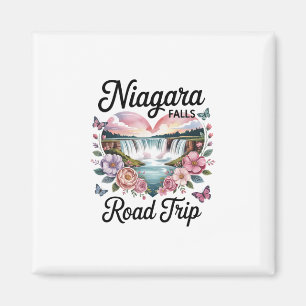 Niagara Falls Road Trip Summer Vacation Souvenir W Magnet