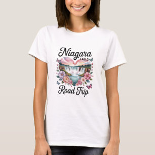 Niagara Falls Road Trip Summer Vacation Souvenir W T-Shirt