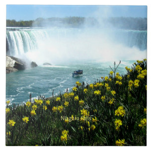 Niagara Falls, Scenic Photograph, Ceramic Tile