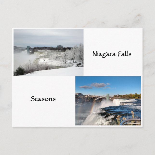 Niagara Falls  Seasons Postcard (Front)