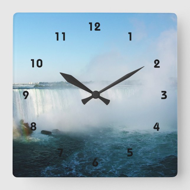Niagara Falls. Square Wall Clock (Front)