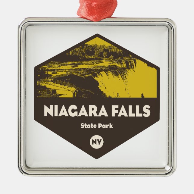 Niagara Falls State Park New York Metal Ornament (Front)