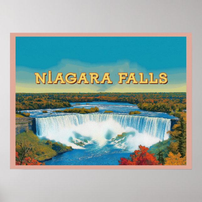 Niagara Falls - Stunning Waterfall Landscape Poster (Front)
