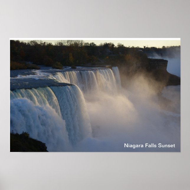 Niagara Falls Sunset Poster (Front)