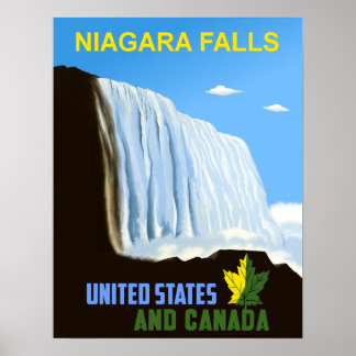 Niagara Falls travel poster