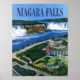 Niagara Falls travel poster