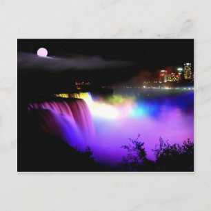Niagara-Falls-under-floodlights-at-night Postcard