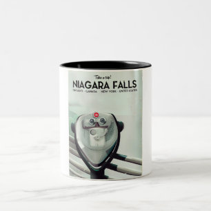 Niagara Falls - USA - Canada Vintage travel poster Two-Tone Coffee Mug