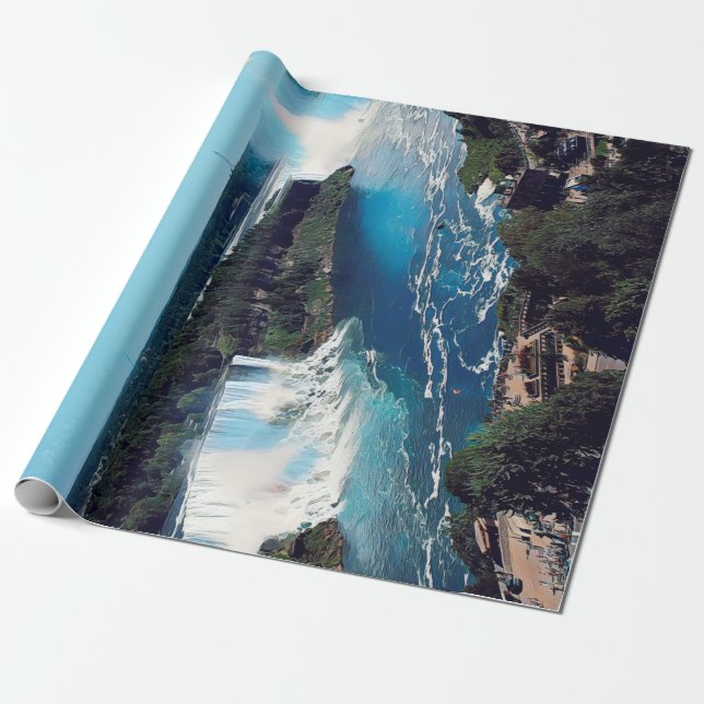 NIAGARA FALLS - view Wrapping Paper (Unrolled)