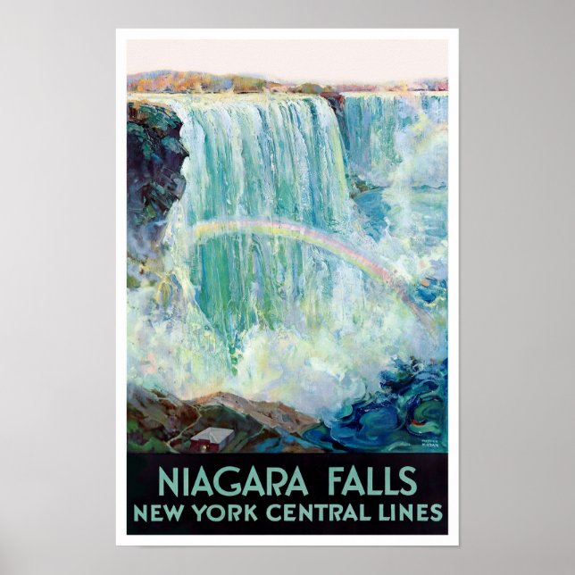 Niagara Falls vintage travel poster (Front)