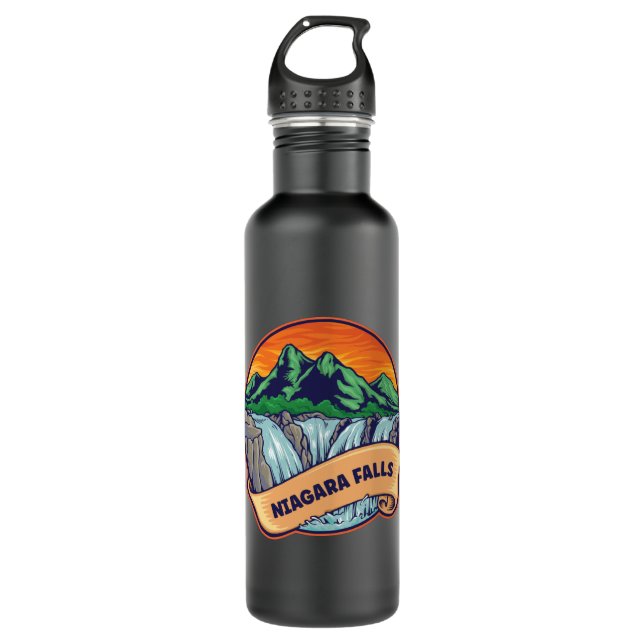 Niagara Falls Waterfall Adventure 710 Ml Water Bottle (Front)