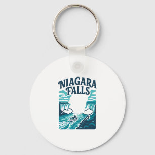 Niagara Falls Waterfall The Falls Souvenir Gift Va Key Ring