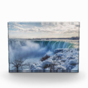  Niagara Falls Winter Morning Photograph Photo Block