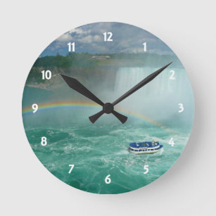 niagara rainbow round clock