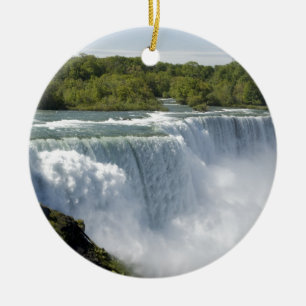 Niagara waterfall ceramic ornament