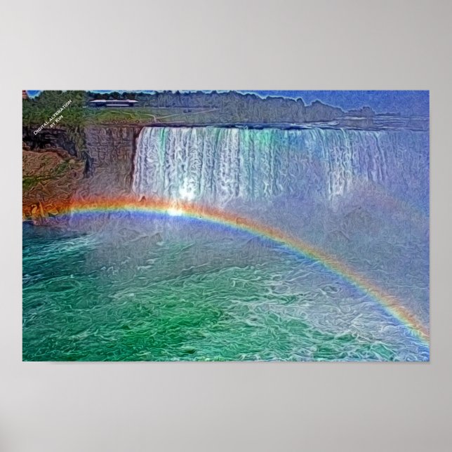 Niagra waterfalls rainbow poster (Front)