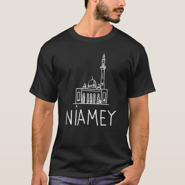 Niamey City Niger souvenir  for men women  1 T-Shirt (Front)