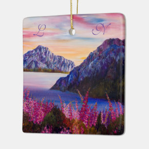 Niamh's Cotton Candy Sunset Ceramic Ornament