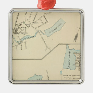 Niantic, Jewett City Metal Ornament