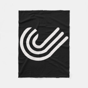 Nibo Hockey Field Hockey Symbol White Fleece Blanket