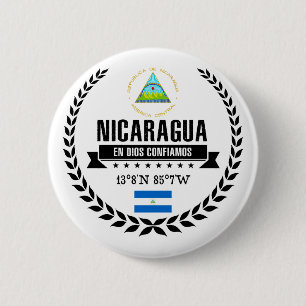 Nicaragua 6 Cm Round Badge