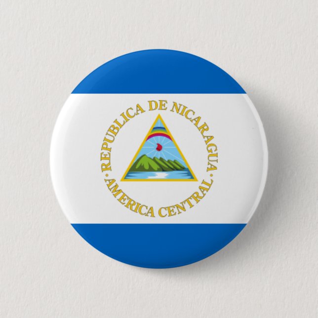 nicaragua 6 cm round badge (Front)