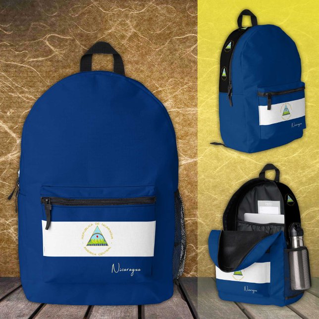 Nicaragua, backpack, Nicaraguan Flag / patriotic Printed Backpack (Creator Uploaded)