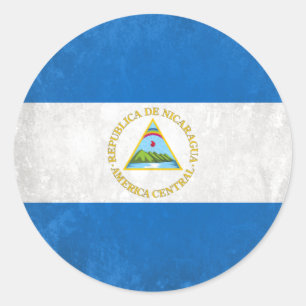 Nicaragua Classic Round Sticker