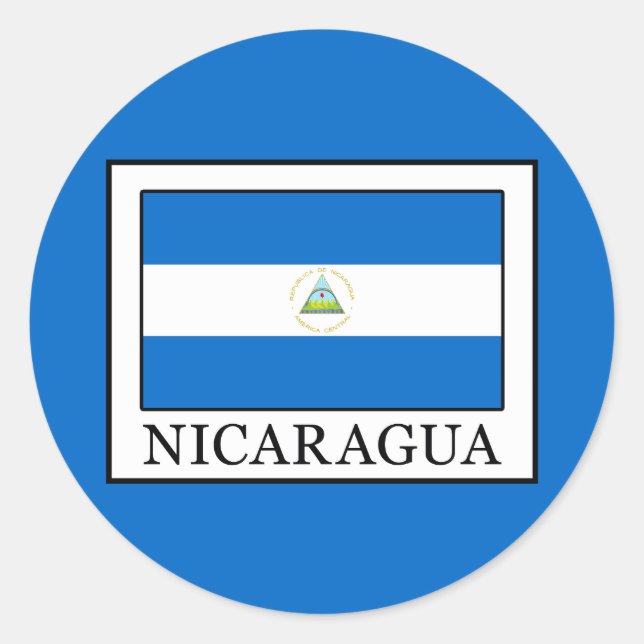 Nicaragua Classic Round Sticker (Front)